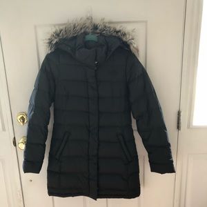 North Face women’s down filled long coat